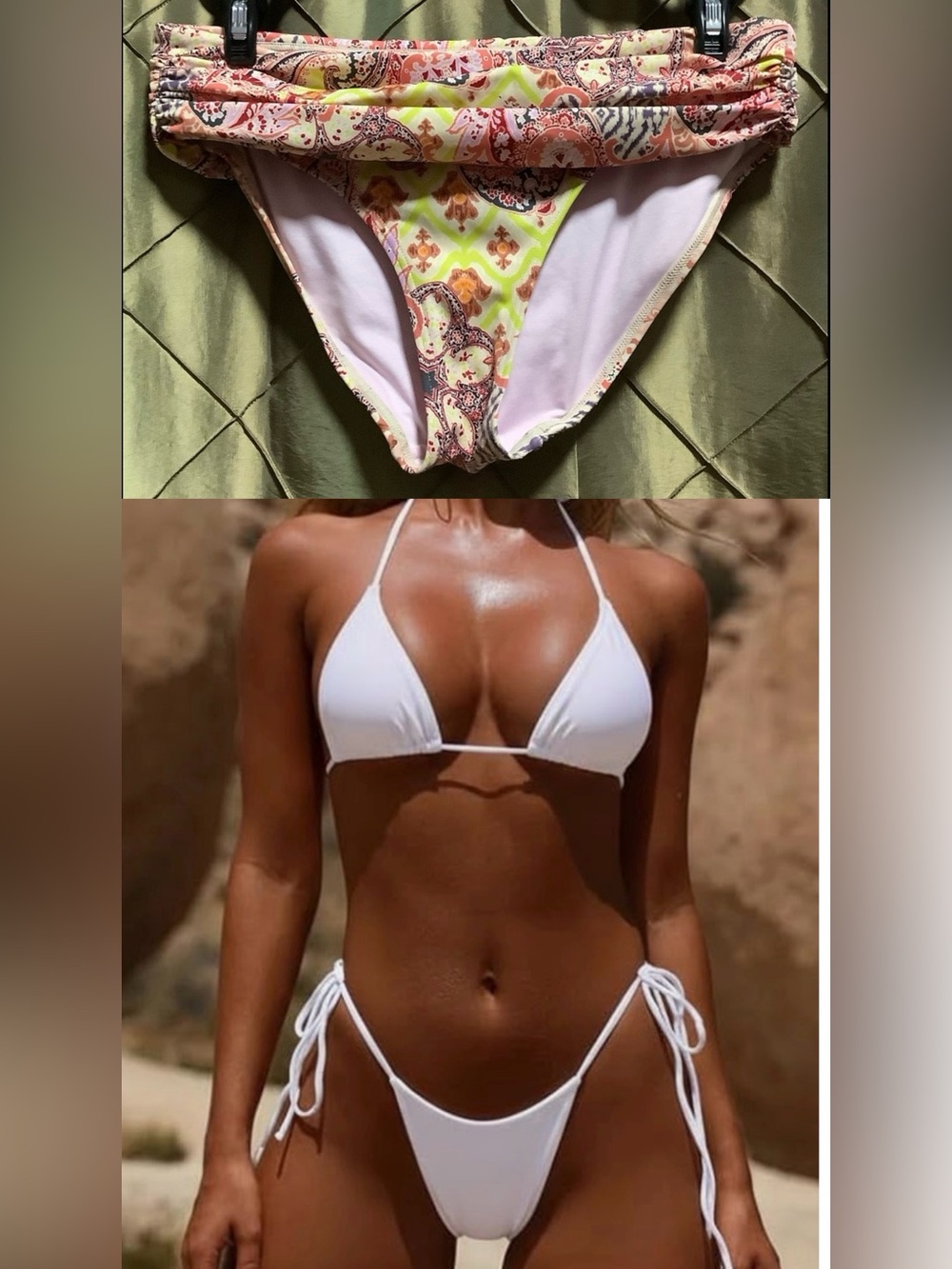 3pc SWIM MASHUP-Victoria’s Secret ‘The Heavenly’ Bottom w/FREE Classic Bikini